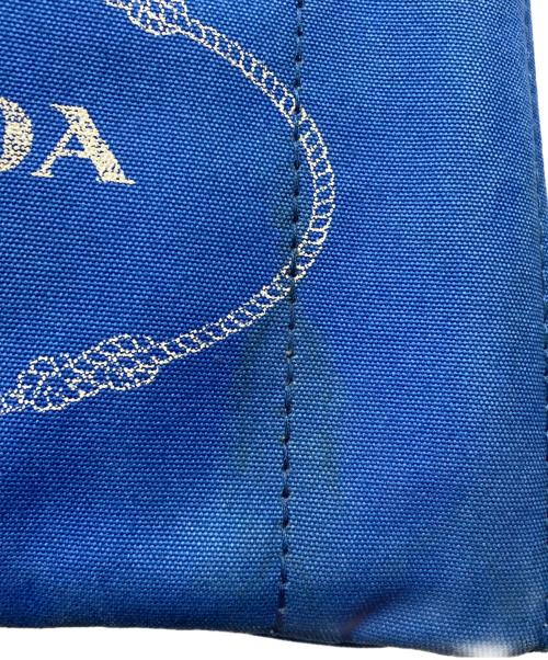 PRADA（プラダ）PRADA (プラダ) カナパキャンバストートバッグ ブルーの古着・服飾アイテム