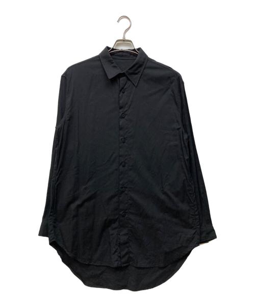 ISAMU KATAYAMA BACKLASH（イサムカタヤマ・バックラッシュ）ISAMU KATAYAMA BACKLASH (イサムカタヤマ・バックラッシュ) コットンレーヨン オーバー ロングシャツ ブラック サイズ:Mの古着・服飾アイテム