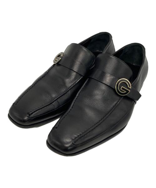 GUCCI（グッチ）GUCCI (グッチ) Gストラップローファー ブラック サイズ:40 2/1の古着・服飾アイテム