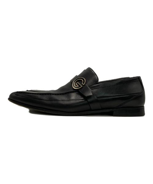 GUCCI（グッチ）GUCCI (グッチ) Gストラップローファー ブラック サイズ:40 2/1の古着・服飾アイテム
