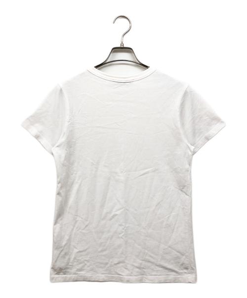 maison kitsune（メゾンキツネ）MAISON KITSUNE (メゾンキツネ) フォックスヘッド Tシャツ ホワイト サイズ:Sの古着・服飾アイテム