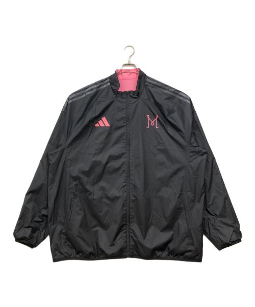 adidas（アディダス）adidas (アディダス) リバーシブルアンセムジャケット ピンク サイズ:3XLの古着・服飾アイテム