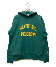 Champion（チャンピオン）の古着「プルオーバーパーカー」｜グリーン