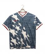 adidasアディダス）の古着「デニム グラフィック ジャージ」｜ベージュ