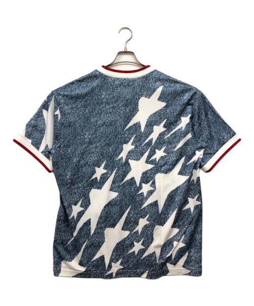 adidas（アディダス）adidas (アディダス) デニム グラフィック ジャージ ベージュ サイズ:3XLの古着・服飾アイテム