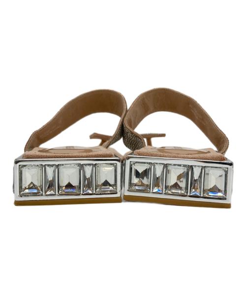 Jeffrey Campbell（ジェフリーキャンベル）Jeffrey Campbell (ジェフリーキャンベル) Alise Embellished Sandal ベージュ サイズ:39の古着・服飾アイテム