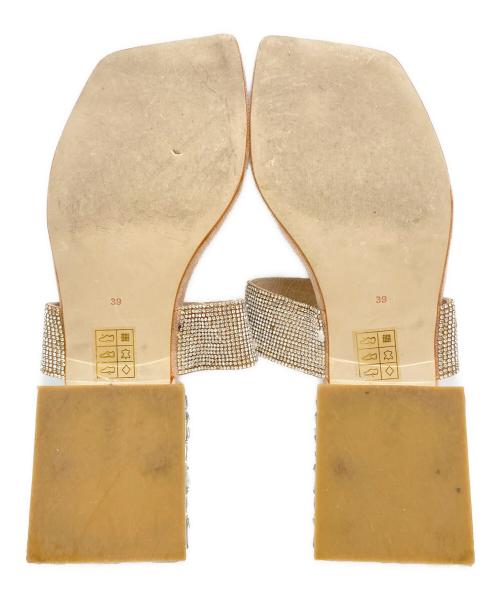 Jeffrey Campbell（ジェフリーキャンベル）Jeffrey Campbell (ジェフリーキャンベル) Alise Embellished Sandal ベージュ サイズ:39の古着・服飾アイテム