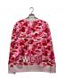 A BATHING APE (アベイシングエイプ) シャーク カモフラージュ柄 スウェット ピンク サイズ:M：18000円