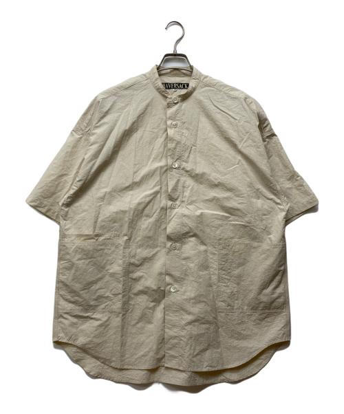 HAVERSACK（ハバーサック）HAVERSACK (ハバーサック) バンドカラーシャツ ベージュ サイズ:Mの古着・服飾アイテム