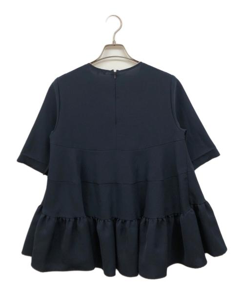 YORI（ヨリ）yori (ヨリ) 半袖ブラウス ネイビー サイズ:36の古着・服飾アイテム