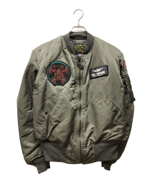 AVIREX（アヴィレックス）AVIREX (アヴィレックス) MA-1ジャケット カーキ サイズ:Mの古着・服飾アイテム