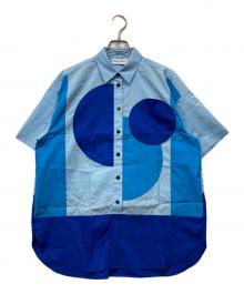 nagonstans（ナゴンスタンス）の古着「dot-motif shirt」｜ブルー
