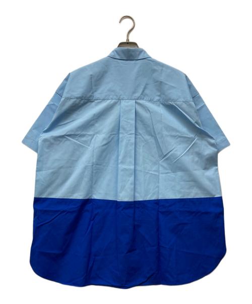 nagonstans（ナゴンスタンス）nagonstans (ナゴンスタンス) dot-motif shirt ブルー サイズ:Mの古着・服飾アイテム