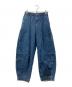 HARUNOBUMURATA（ハルノブ ムラタ）の古着「COCOON DENIM PANTS」｜ブルー