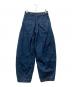 HARUNOBUMURATA (ハルノブ ムラタ) COCOON DENIM PANTS ブルー サイズ:34：36000円