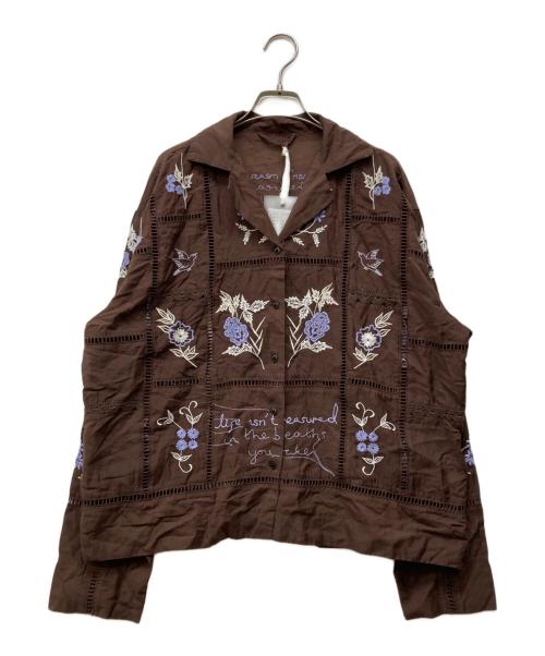 TODAYFUL（トゥデイフル）TODAYFUL (トゥデイフル) Embroidery Patchwork Shirts ブラウン サイズ:Fの古着・服飾アイテム