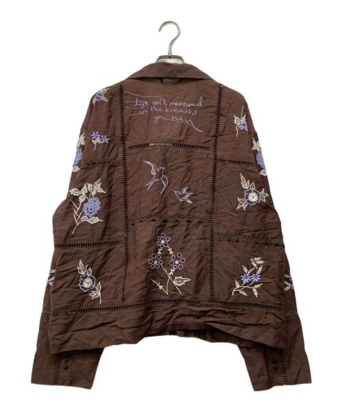 TODAYFUL（トゥデイフル）TODAYFUL (トゥデイフル) Embroidery Patchwork Shirts ブラウン サイズ:Fの古着・服飾アイテム