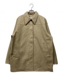 anuke（アンヌーク）の古着「Ecoleather Over Jacket」｜ベージュ