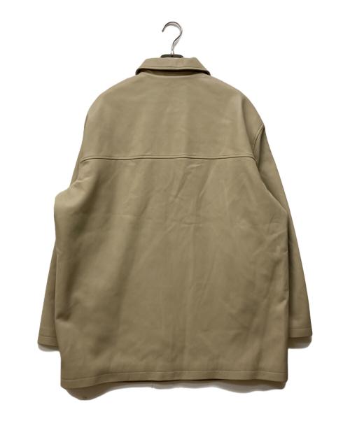 anuke（アンヌーク）anuke (アンヌーク) Ecoleather Over Jacket ベージュ サイズ:36 未使用品の古着・服飾アイテム