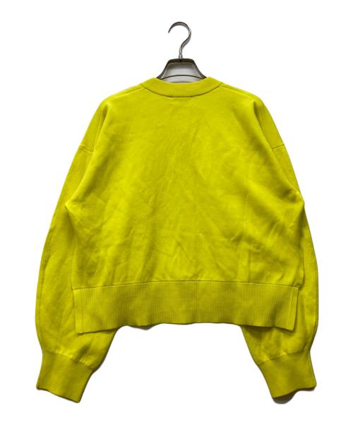 nagonstans（ナゴンスタンス）nagonstans (ナゴンスタンス) crew-neck cardigan イエロー サイズ:Mの古着・服飾アイテム