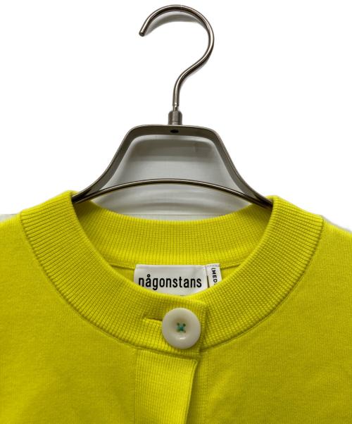 nagonstans（ナゴンスタンス）nagonstans (ナゴンスタンス) crew-neck cardigan イエロー サイズ:Mの古着・服飾アイテム