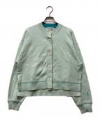 nagonstansナゴンスタンス）の古着「slit cardigan」｜ブルー