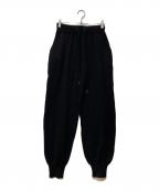 formeフォルメ）の古着「STRETCH KNIT JOGGER PANTS」｜ブラック
