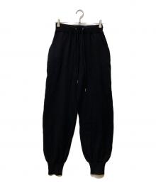 forme（フォルメ）の古着「STRETCH KNIT JOGGER PANTS」｜ブラック