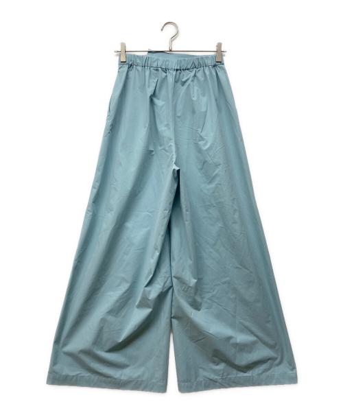 nagonstans（ナゴンスタンス）nagonstans (ナゴンスタンス) tuck wide pants ブルー サイズ:Ｓの古着・服飾アイテム