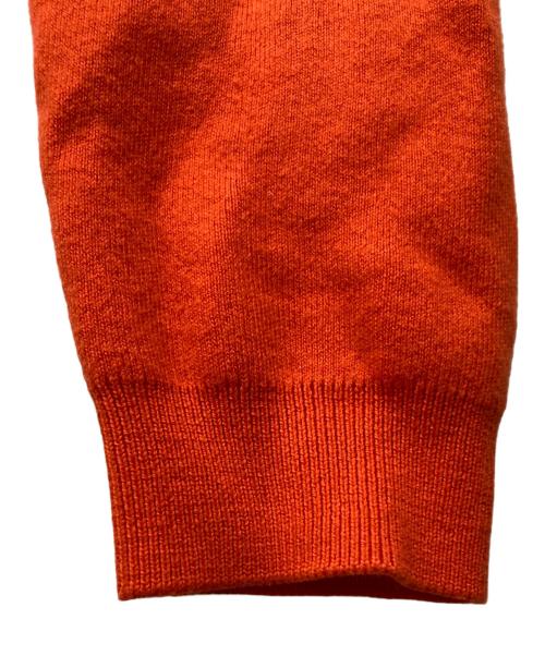 CABAN（キャバン）CABaN (キャバン) コットンカシミヤ クルーネックカーディガン オレンジ サイズ:XSの古着・服飾アイテム