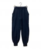 formeフォルメ）の古着「STRETCH KNIT JOGGER PANTS」｜ネイビー