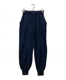 forme（フォルメ）の古着「STRETCH KNIT JOGGER PANTS」｜ネイビー