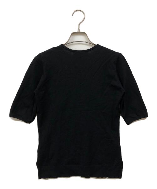 forme（フォルメ）forme (フォルメ) 5部袖ストレッチニット ブラック サイズ:FREEの古着・服飾アイテム