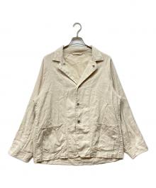 confect（コンフェクト）の古着「リネンコットン ホワイトピグメント カバーオール」｜アイボリー
