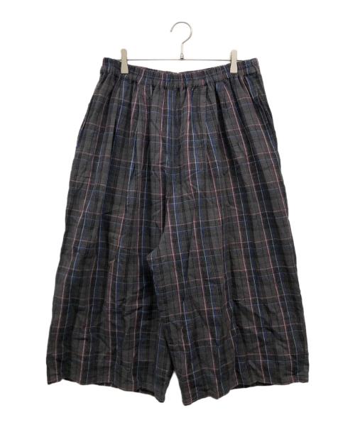 soulberry（ソウルベリー）soulberry (ソウルベリー) 秋へ踏み出すチェックのパンツ グレー サイズ:3Lの古着・服飾アイテム