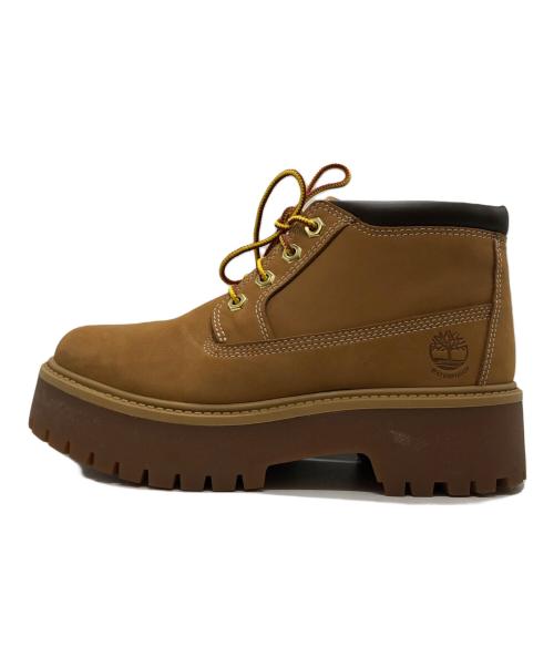 Timberland（ティンバーランド）Timberland (ティンバーランド) ストーン ストリート ネリー プレミアム ウォータープルーフ プラットフォーム チャッカ ブラウン サイズ:23.5の古着・服飾アイテム