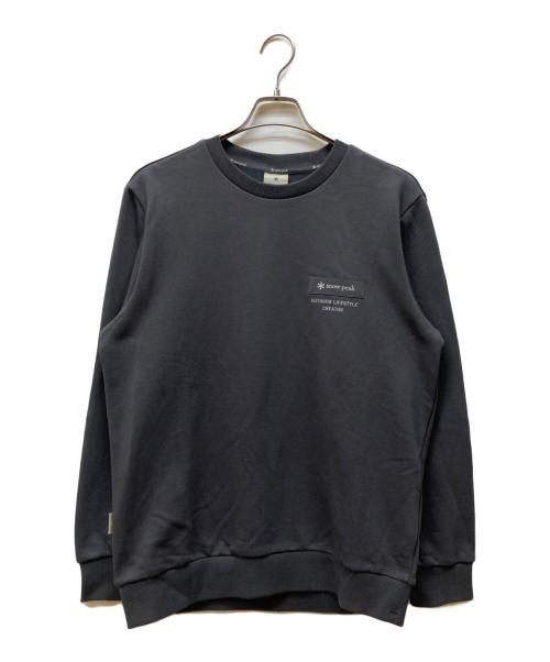 Snow peak（スノーピーク）snow peak (スノーピーク) Woven Patch Sweatshirt グレー サイズ:M 未使用品の古着・服飾アイテム