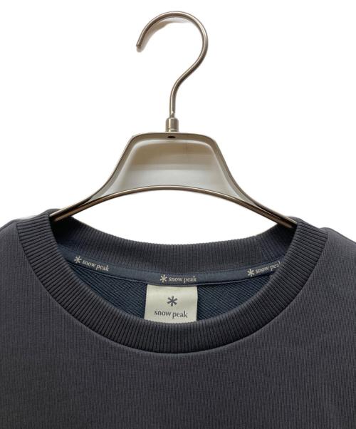 Snow peak（スノーピーク）snow peak (スノーピーク) Woven Patch Sweatshirt グレー サイズ:M 未使用品の古着・服飾アイテム