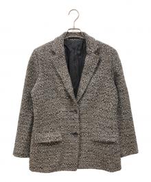 BURBERRY LONDON（バーバリーロンドン）の古着「ツイードテーラードジャケット」｜グレー