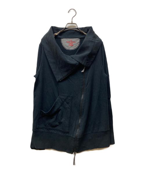 Vivienne Westwood RED LABEL（ヴィヴィアンウエストウッドレッドレーベル）Vivienne Westwood RED LABEL (ヴィヴィアンウエストウッドレッドレーベル) 立体ジップスウェット ブラック サイズ:2の古着・服飾アイテム