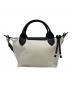 LONGCHAMP (ロンシャン) プリアージュエナジーハンドXS ブラック×ホワイト：11000円