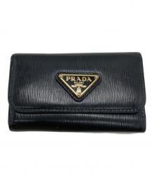 PRADA（プラダ）の古着「6連キーケース」｜ブラック