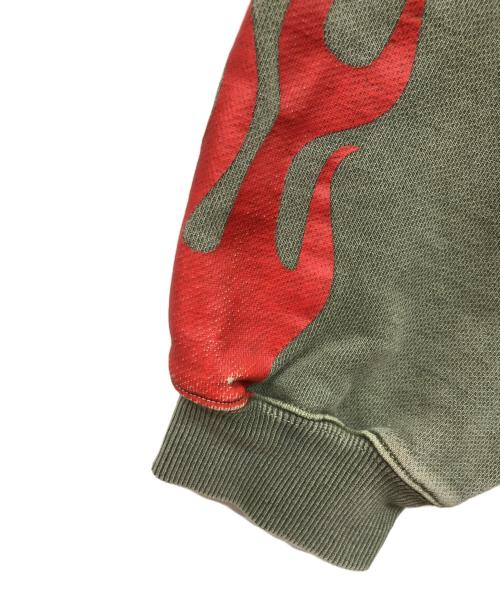X-LARGE（エクストララージ）X-LARGE (エクストララージ) PIGMENT DYED PEACE HOODED SWEATSHIRT グリーン サイズ:XLの古着・服飾アイテム