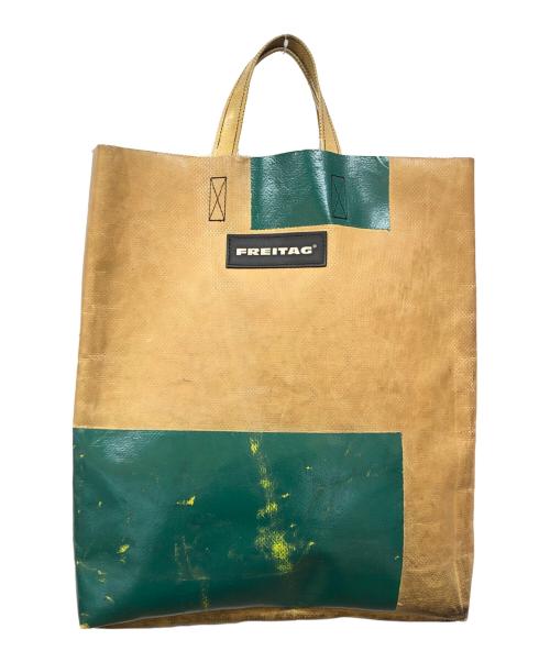 FREITAG（フライターグ）FREITAG (フライターグ) トートバッグ ベージュ×グリーンの古着・服飾アイテム