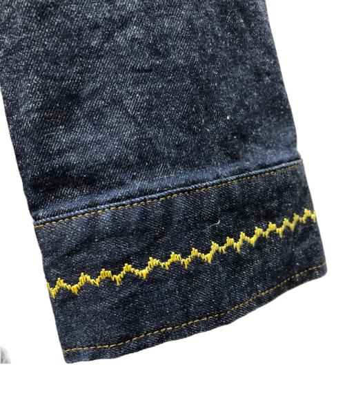 Needles（ニードルズ）Needles (ニードルズ) P&M EMB. JACKET -10.5oz C/L/PU DENIM ブルー サイズ:Mの古着・服飾アイテム