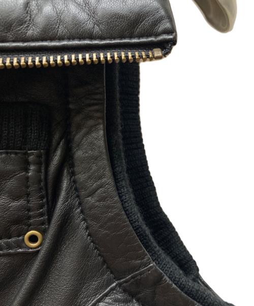 HARLEY-DAVIDSON（ハーレーダビッドソン）HARLEY-DAVIDSON (ハーレーダビッドソン) レザーベスト ブラック サイズ:Mの古着・服飾アイテム