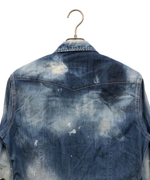 DSQUARED2（ディースクエアード）DSQUARED2 (ディースクエアード) ウエスタンデニムシャツ ブルー サイズ:46の古着・服飾アイテム