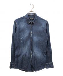 DSQUARED2（ディースクエアード）の古着「ウエスタンデニムシャツ」｜ブルー