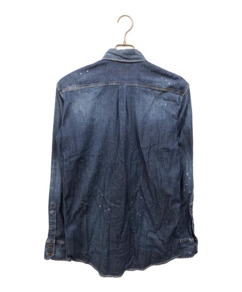 DSQUARED2（ディースクエアード）DSQUARED2 (ディースクエアード) ウエスタンデニムシャツ ブルー サイズ:46の古着・服飾アイテム