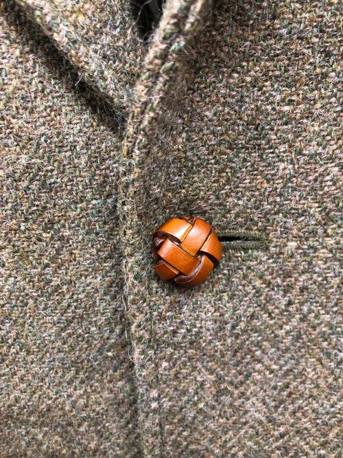 POLO RALPH LAUREN（ポロ・ラルフローレン）POLO RALPH LAUREN (ポロ・ラルフローレン) クルミボタンウールテーラードジャケット グリーン サイズ:4の古着・服飾アイテム
